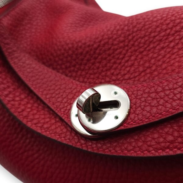 Lindy 26 Rouge Casaque in Clemence, Palladium hardware - Image 8