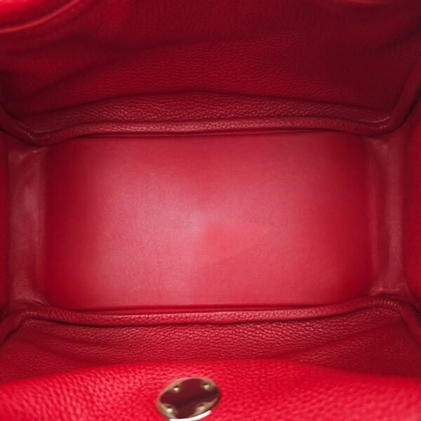Lindy 26 Rouge Casaque in Clemence, Palladium hardware - Image 7