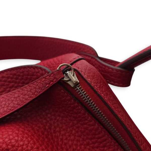 Lindy 26 Rouge Casaque in Clemence, Palladium hardware - Image 10