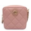 CC Mini Box Vanity 10x10x5cm Pink Crossbody Bag in Caviar Leather, Gold hardware