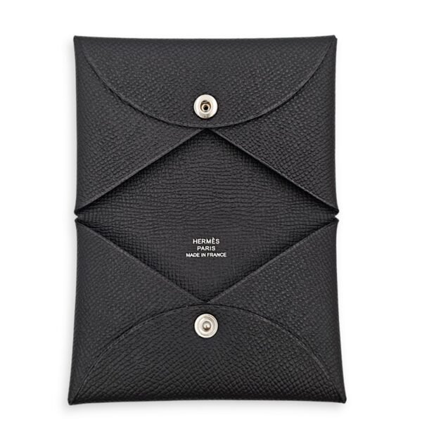 Calvi Black Card Holder in Epsom - Image 3