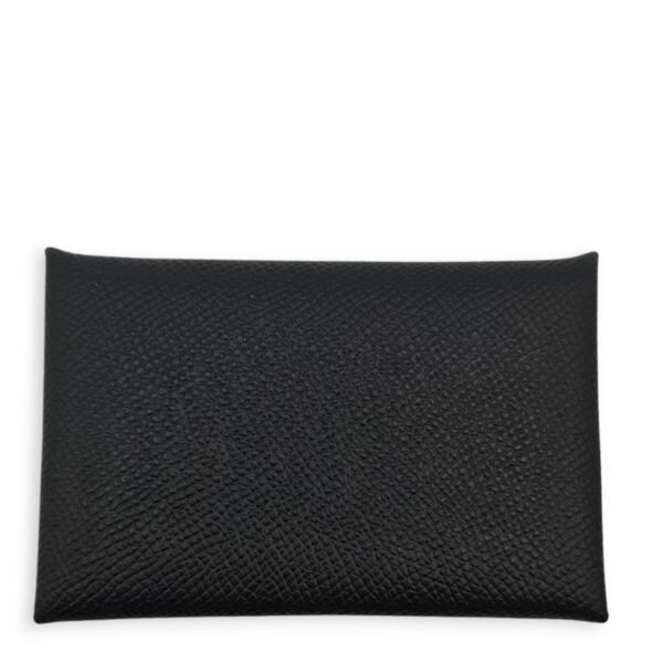 Calvi Black Card Holder in Epsom - Image 2