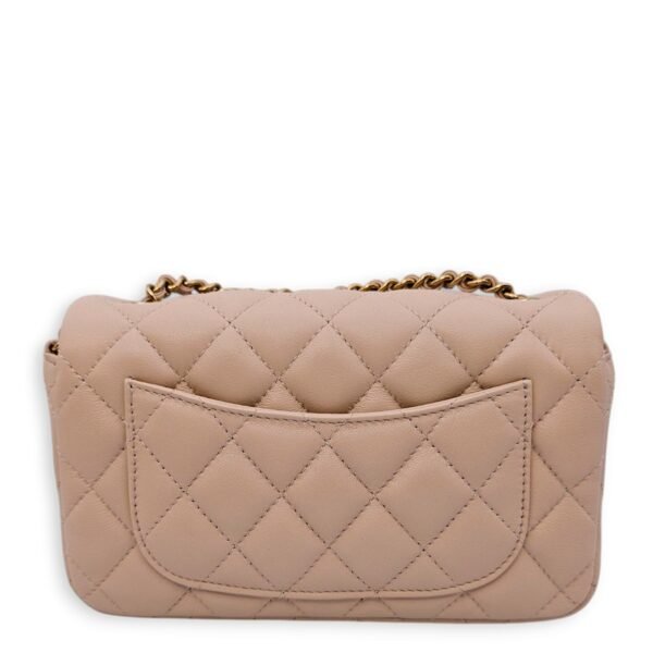 Classic Mini Rectangle (18cm) Mini Clair Crossbody Bag in Lambskin, Gold hardware - Image 2