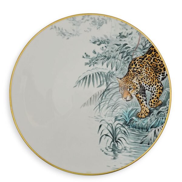 Carnets d’Equateur dinner plate (set of 2) Tableware, Gold hardware