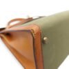 Kelly 28 Naturel/Olive in Porc/Toile, Palladium hardware - Image 5