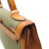 Kelly 28 Naturel/Olive in Porc/Toile, Palladium hardware - Image 18