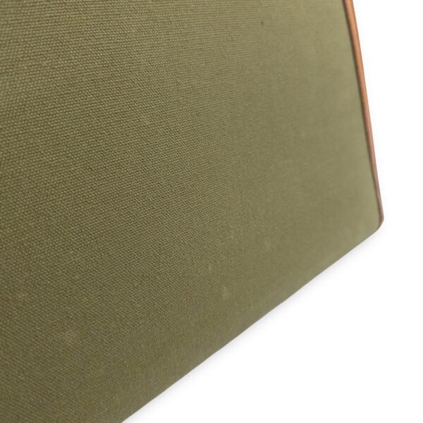 Kelly 28 Naturel/Olive in Porc/Toile, Palladium hardware - Image 8