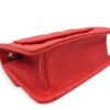 Chanel Quilted Seasonal Flap (Square) Coral Shoulder Bag in Soft Caviar, Gold hardware - Image 11