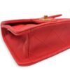 Chanel Quilted Seasonal Flap (Square) Coral Shoulder Bag in Soft Caviar, Gold hardware - Image 10