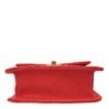 Chanel Quilted Seasonal Flap (Square) Coral Shoulder Bag in Soft Caviar, Gold hardware - Image 5