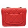 Chanel Quilted Seasonal Flap (Square) Coral Shoulder Bag in Soft Caviar, Gold hardware - Image 2