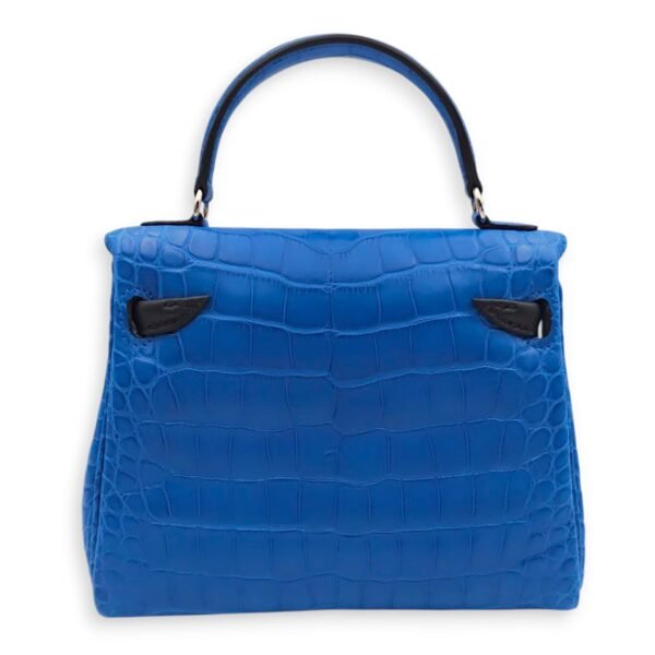 Kellydole Blue Zellige/Blue Indigo in Matte Alligator, Palladium hardware - Image 2