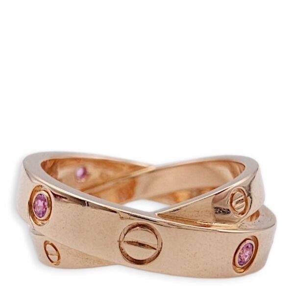 Love, Pink Sapphire 48 Ring in Rose Gold Hardware - Image 2