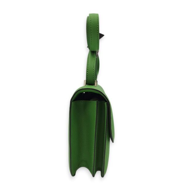 Constance Mirror 18 Vert Yucca in Epsom, Palladium hardware - Image 3