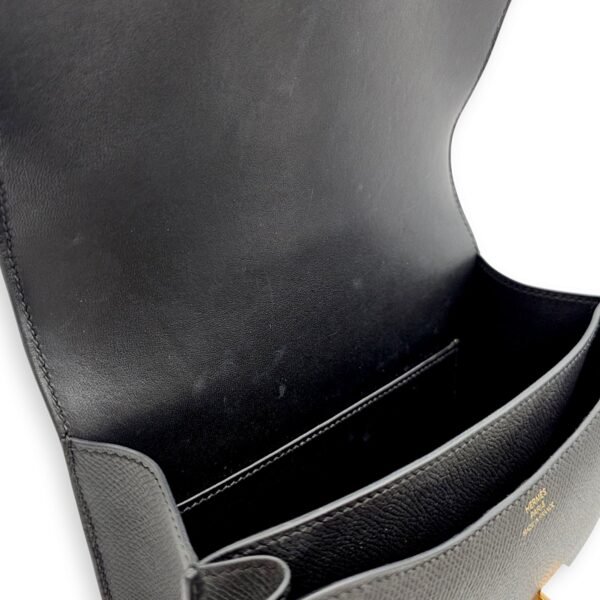 Constance 18 Black in Epsom, Rose Gold hardware - Image 9