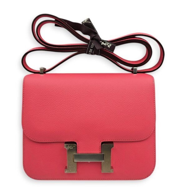 Constance 18 Rose Azalee in Evercolor, Palladium hardware