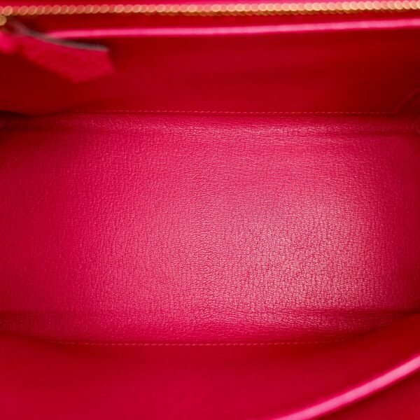 Kelly 25 Framboise in Togo, Gold hardware - Image 6