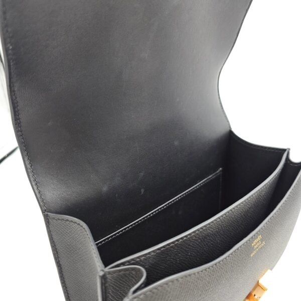 Constance 18 Black in Epsom, Rose Gold hardware - Image 8