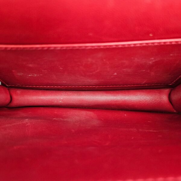 Constance 18 Rouge Vif in Ostrich, Gold hardware - Image 6
