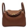 Lindy Mini Gold in Clemence, Gold hardware
