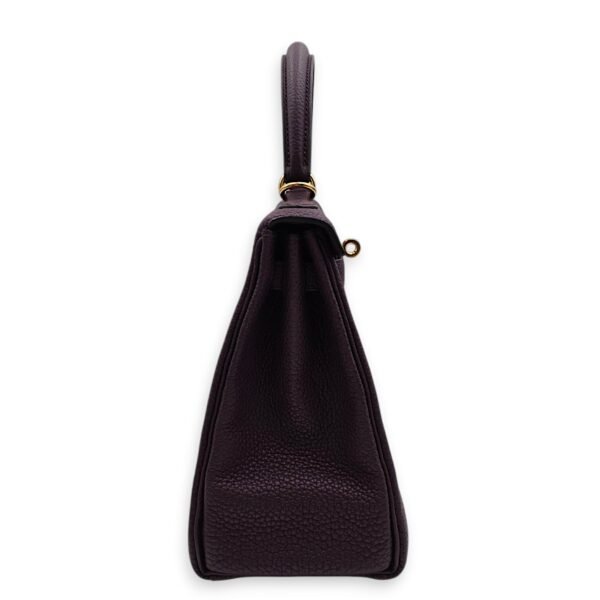 Kelly 25 Cassis in Togo, Gold hardware - Image 3