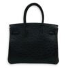 Birkin 30 Black in Ostrich, Gold hardware - Image 2