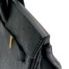 Birkin 30 Black in Ostrich, Gold hardware - Image 7
