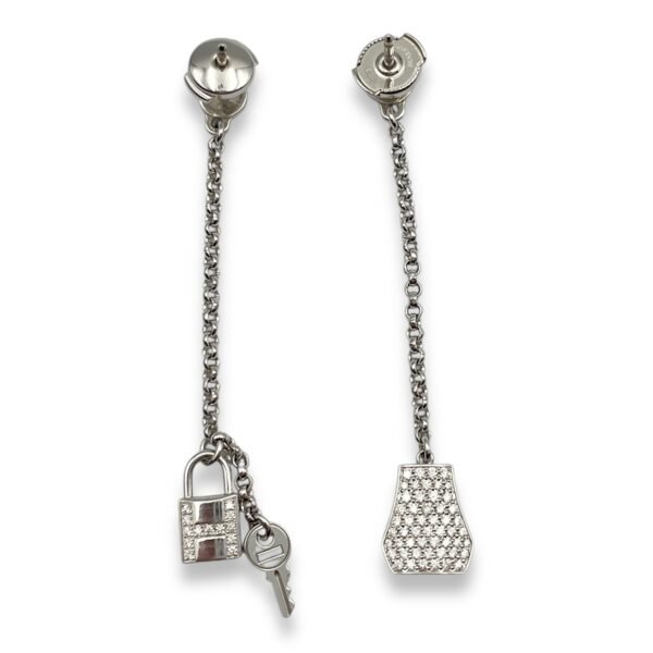 Kelly Clochette Earrings in White Gold Hardware - Image 2
