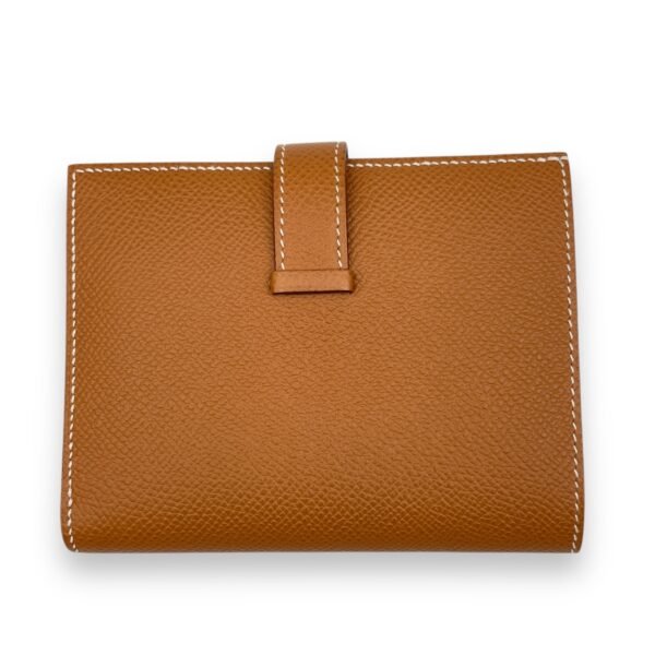 Bearn Compact Gold Wallet in Epsom, Palladium hardware - Image 2
