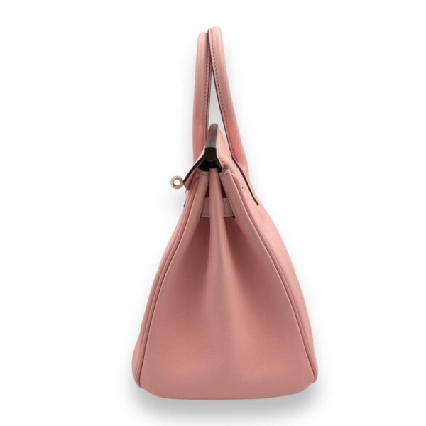 Birkin 25 Rose Sakura in Swift, Palladium hardware - Image 4