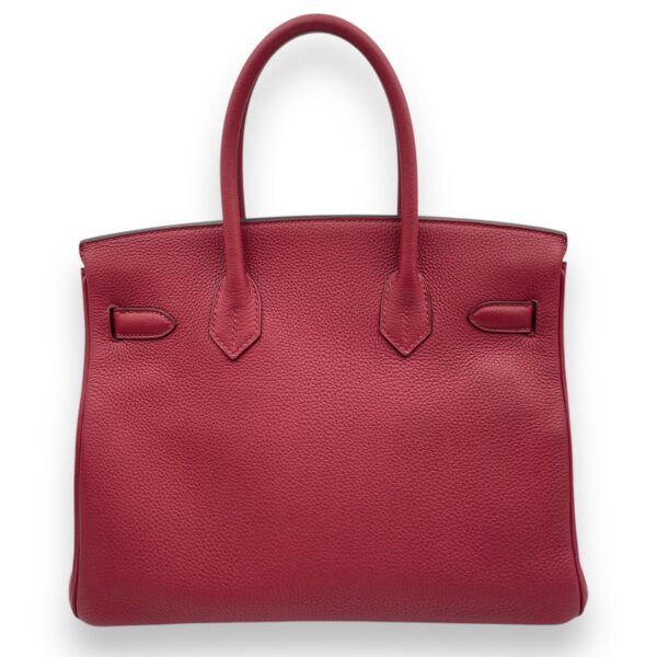 Birkin 30 Rouge Grenat in Togo, Palladium hardware - Image 2