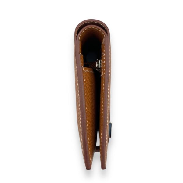 Bearn Compact Gold Wallet in Epsom, Palladium hardware - Image 4