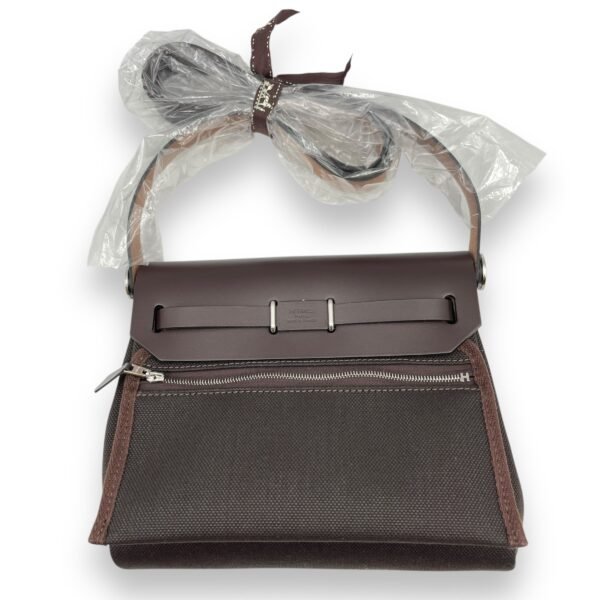 Herbag Mini Ebene in Vache Hunter/Toile H, Palladium hardware - Image 2