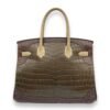 Grand Marriage Birkin 30 Multi-colour in Ostrich/Lizard/Matte Niloticus, Permabrass hardware - Image 2