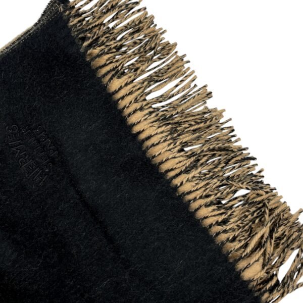 Double Face Marine/Bronze Stole in Cashmere - Image 4
