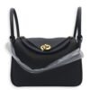 Lindy 26 Black in Clemence, Gold hardware - Image 3