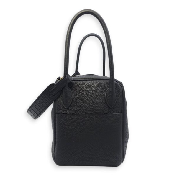 Lindy Touch 26 Black in Clemence/Matte Niloticus, Gold hardware - Image 8