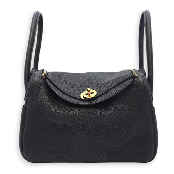 Lindy Touch 26 Black in Clemence/Matte Niloticus, Gold hardware
