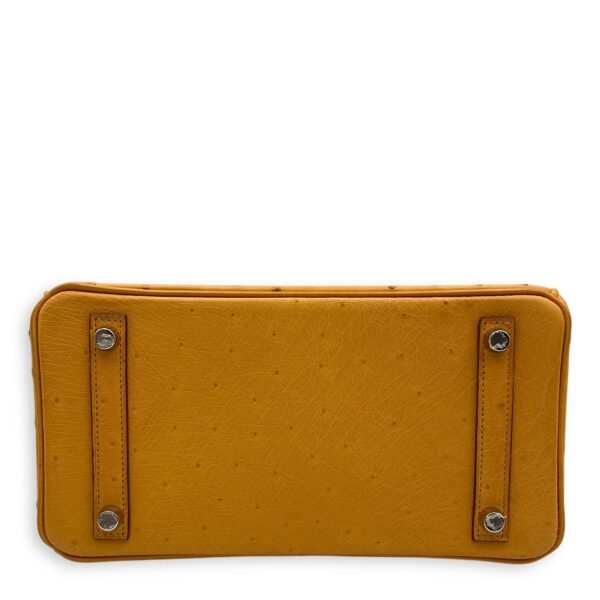 Birkin 25 Saffron in Ostrich, Palladium hardware - Image 5