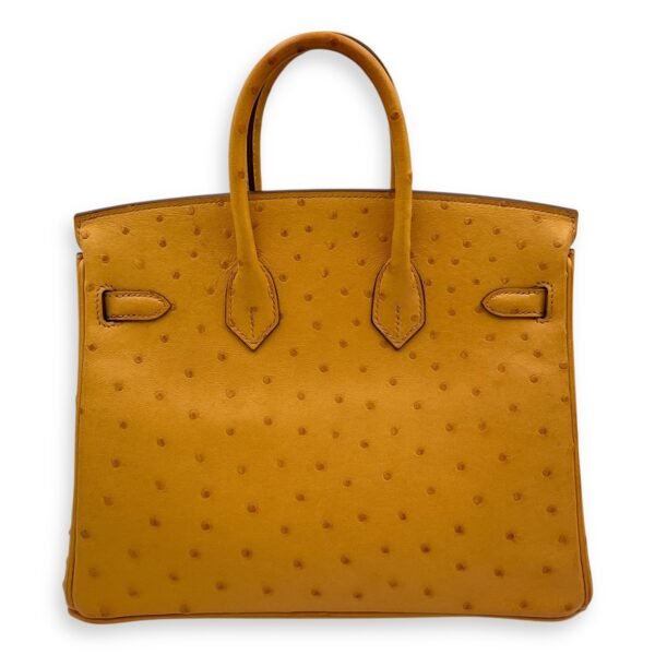 Birkin 25 Saffron in Ostrich, Palladium hardware - Image 2