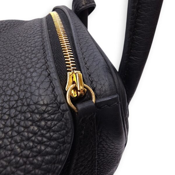 Lindy Touch 26 Black in Clemence/Matte Niloticus, Gold hardware - Image 13