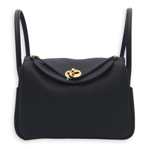 Lindy 26 Black in Clemence, Gold hardware