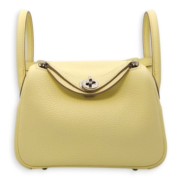 Lindy II Mini Jaune Milton in Clemence, Palladium hardware