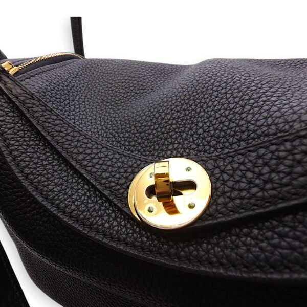Lindy Touch 26 Black in Clemence/Matte Niloticus, Gold hardware - Image 12