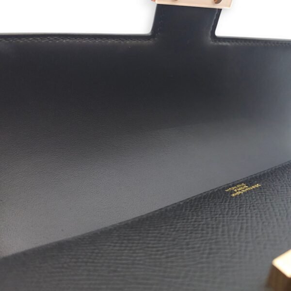 Constance Elan Black in Epsom, Rose Gold hardware - Image 13