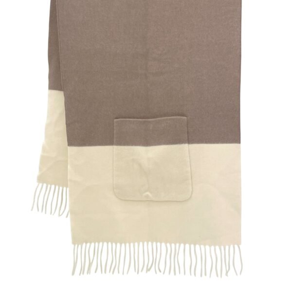 Allumette a Poches 48x210cm Creme Stole in Cashmere - Image 2