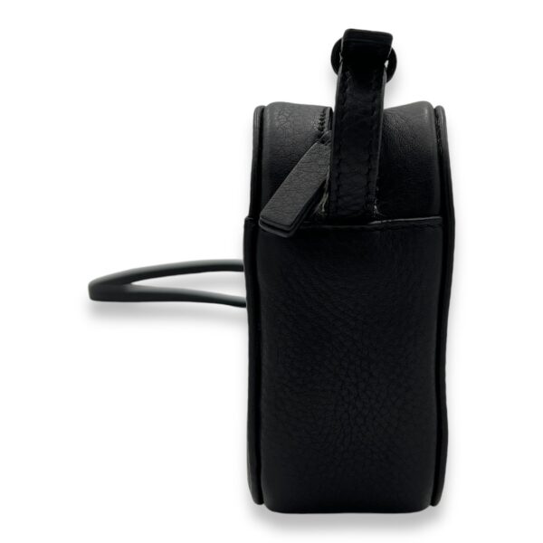 I Love Techno XS Everyday Camera Black Crossbody Bag in Calfskin, Silver hardware - Image 4