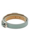 Arena Cover Studs Triple / Double Tour Pastel Blue Bracelet in Chevre Leather, Palladium hardware - Image 2