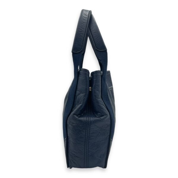 Cabas Top Handle Bag XS Blue in Lambskin - Image 3