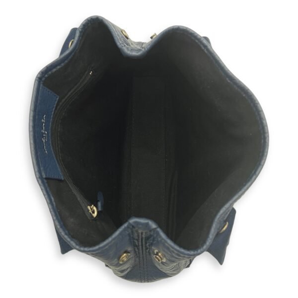 Cabas Top Handle Bag XS Blue in Lambskin - Image 6